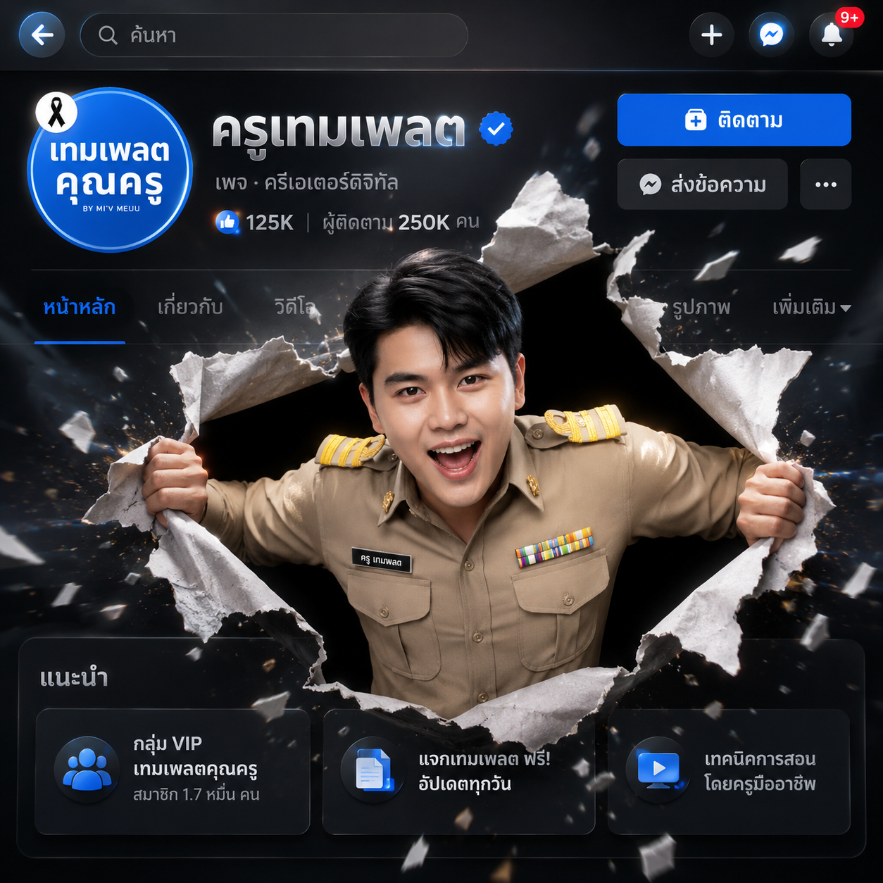 เทมเพลต คุณครู